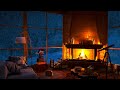 Cozy Winter ASMR Ambience for Sleep in a Warm Cabin