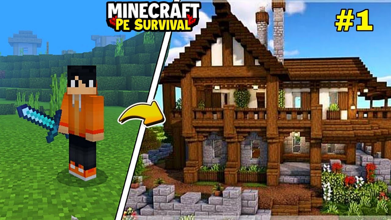 MINECRAFT PE 🔥 Survival Series Ep 1 In Hindi 1.20 | Made Op Survival ...