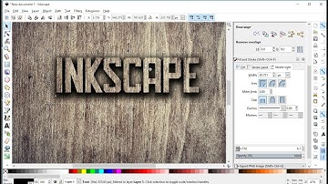 Wooden text tutorial in Inkscape
