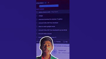 Remove Your background voice in a minute #adobe #tech