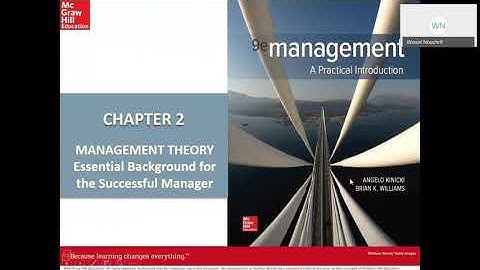 Chapter 2: Principles of Management MAN -111