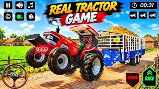 REAL TRACTOR GAME 😱🚜 | Indian Tractor Simulator Gameplay | ट्रैक्टर ने किया खतरनाक Wheelie 🔥 screenshot 3