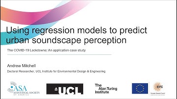 Using regression models to predict urban soundscape perception - IEDE Research Webinar