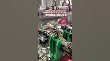 Drilling, chamfering and tapping of round bar products #automatic #machine #drilling