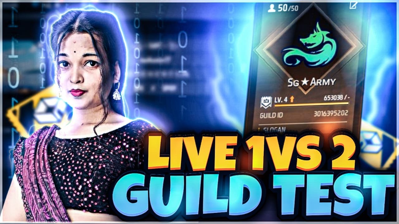 FREE FIRE UID CHECK AND REACTION IN LIVE//HARDEST GUILD TEST 1 VS 2 # ...