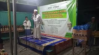 sambutan ketua takmir masjid Nurul Ittihad acara santunan anak yatim dan pembagian hadiah lomba