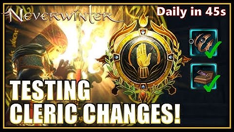 Cleric Healer Changes are Here! Ap Gain Nerf, Angel Buff, Grace + Vistani Works! - Neverwinter M26