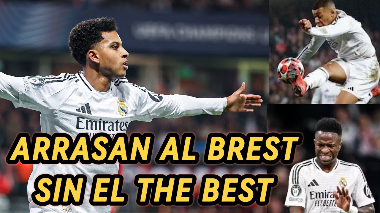 EL REAL MADRID ARRASA AL BREST EN CHAMPIONS SIN EL THE BEST Y CON ...