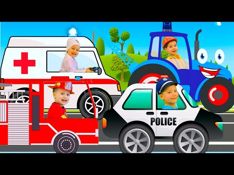 Видео: Синий трактор Песенки для детей Машинки спешат на помощь Ремонт трактора