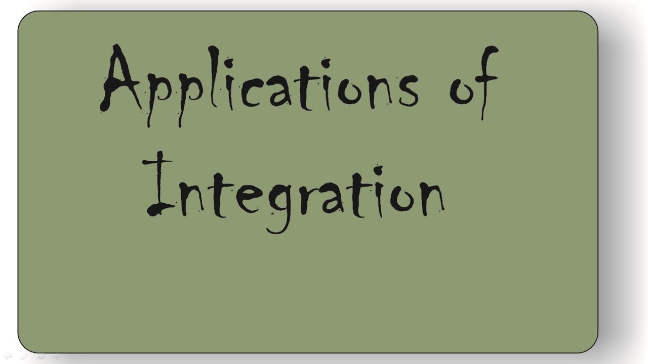 5 1 Applications Of Integration Areas ECET Integration ECET 