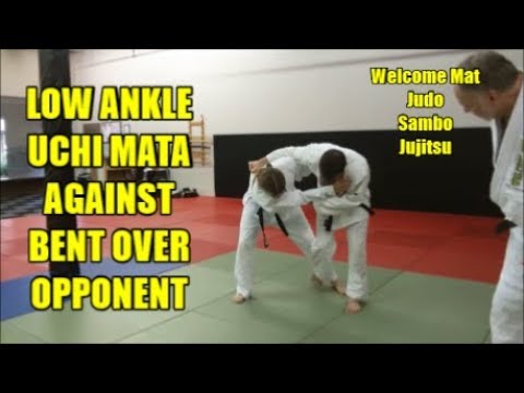 LOW ANKLE UCHI MATA AGAINST BENT OVER OPPONENT