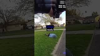 man charges police officer with a knife #bodycam #police