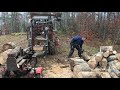 Wood splitter crane