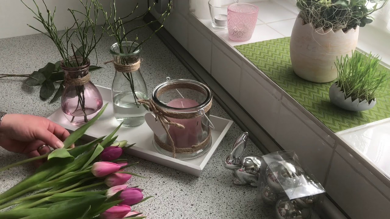 DIY: Wohn.- und Deko Idee, frühlingshafte Tischdeko, ein Traum in rosa 🌷(How to) / Deko Jana