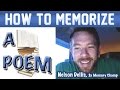 How to Memorize a Poem - Nelson Dellis | Memory Experts Training | USA Champion | Remember Poetry