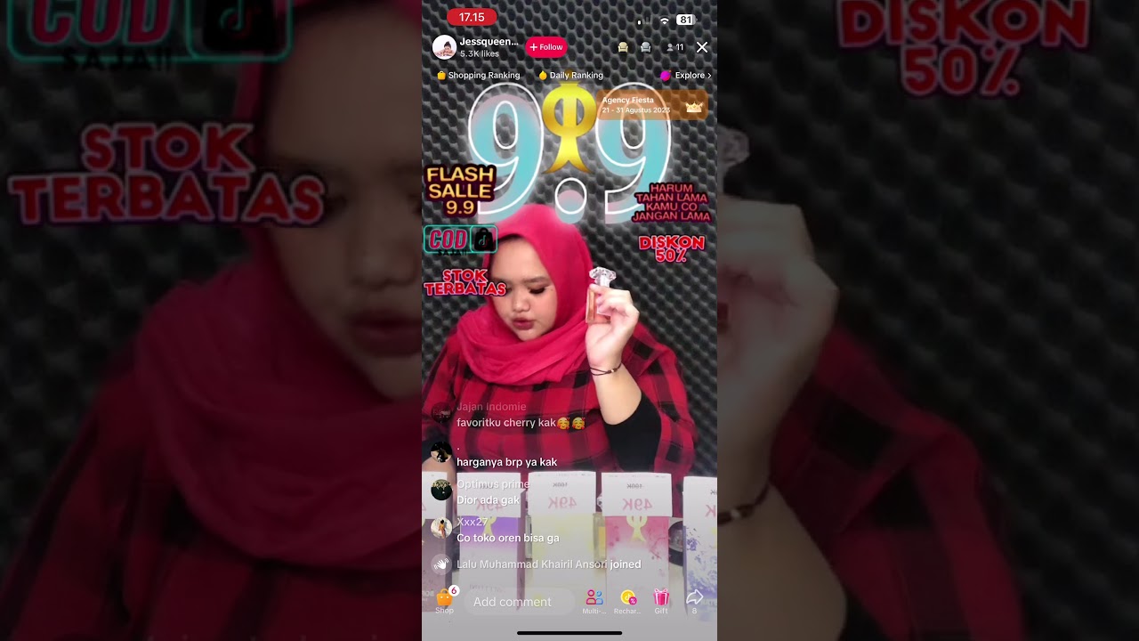 Jasa Live Tiktok Shopee Jessqueen - KIDOS Agency 