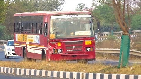 MAHUVA-JAMNAGAR EXPRESS GSRTC BUS PASSING THROUGH AJIDAM AT RAJKOT