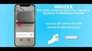 OOSSXX AHD camera connected to DVR settings video