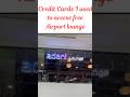CHEAP LOUNGE ACCESS we got for just ₹2 with credit cards #shorts #airport