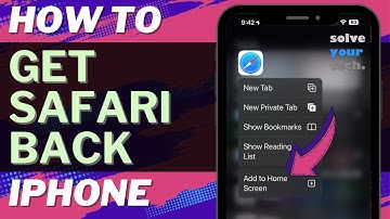 iOS 17: How to Get Safari Back on iPhone Home Screen