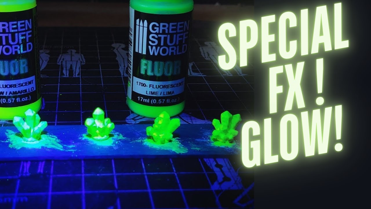 How to paint glowing crystals with greenstuffworld Fluor colors 