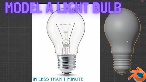 💯 The easiest way to make a light bulb in Blender IN LESS THAN A MINUTE ✔ ‼ 💡