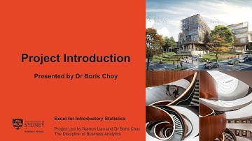 [Excel for Introductory Statistics] Project Introduction