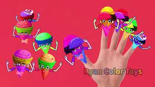 Finger Family nursery rhymes Song [Ice cream finger #_8] | finger family rhymes|rhymes for