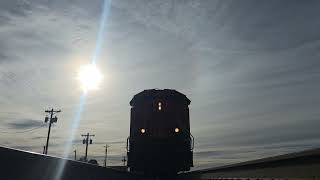 BNSF coal train runs over camera 