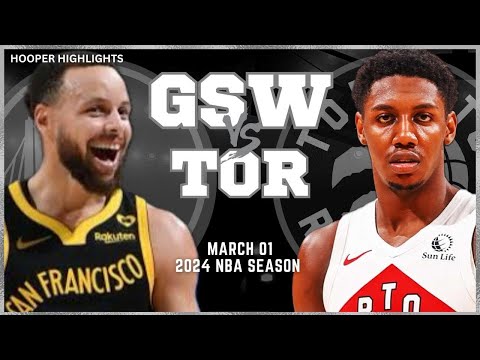 Golden State Warriors vs Toronto Raptors Full Game Highlights | Mar 1 | 2024 NBA Season