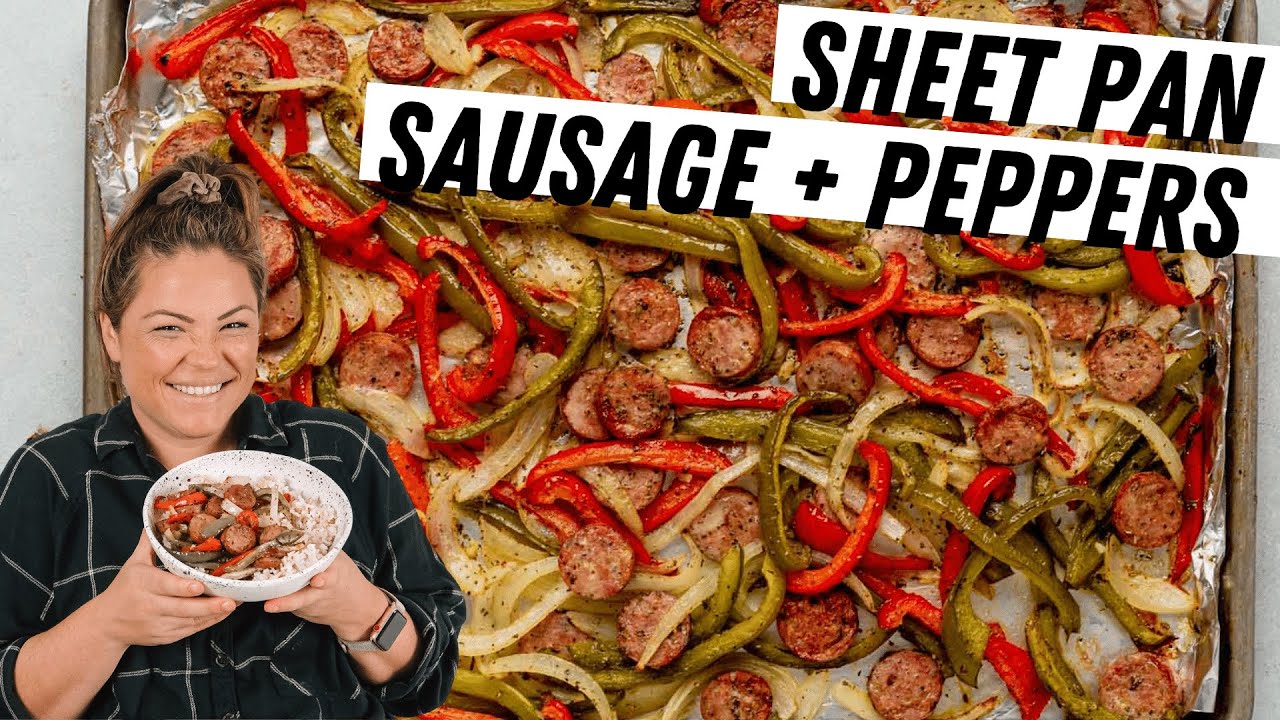 Sheet Pan Sausage, Peppers, and Onions Recipe