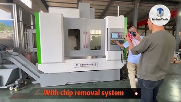 VMC116 cnc milling machine with rotary device showing