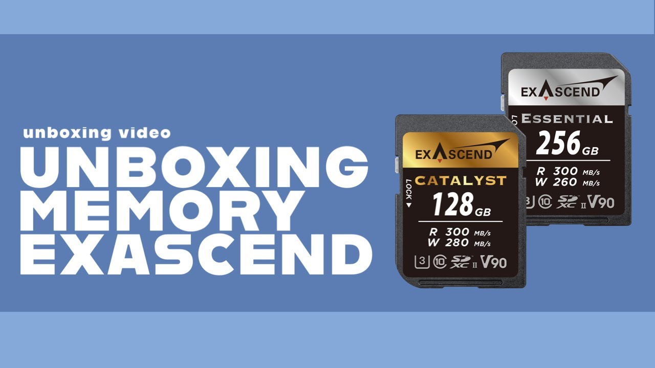 🎥 Unboxing Memory Card Exascend’s Catalyst SD SERIES UHS-II V90 — Video review, click xem trên YouTube