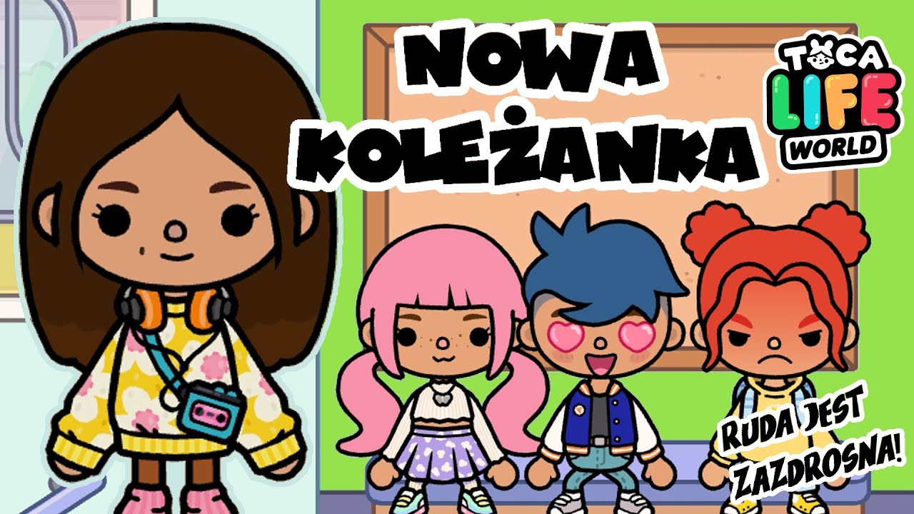 Nowa koleżanka w szkole Topika i Topci 😊 historyjka TOCA BOCA po polsku