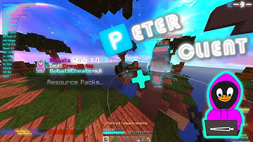 CHEATING WITH PETER CLIENT ON BLOCKSMC // GREAT VISUAL CLIENT(BubatzCheats)
