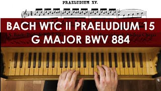 Bach Prelude No. 15 in g major from Well-Tempered Clavier II, BWV 884 harpsichord Andrea Chezzi