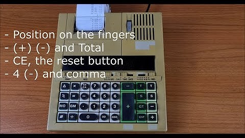 How to use the different buttons on electronic calculators Part 1: basics, plus, minus, total, CE