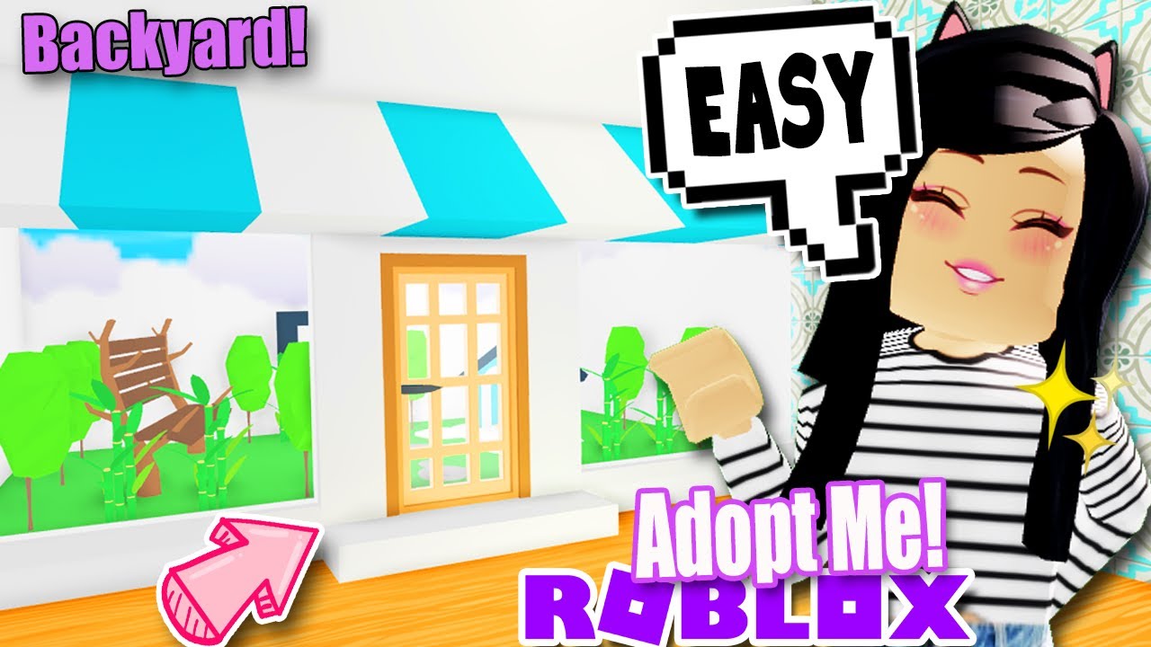 Custom Realistic Backyard Tutorial Adopt Me Roblox Build Hacks Furniture Easy Cheap Youtube - how to make a house in the pool in the adopt me roblox fitz