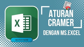 Ms. Excel - Menggunakan Aturan Cramer untuk Menyelesaikan Sistem Persamaan Linear