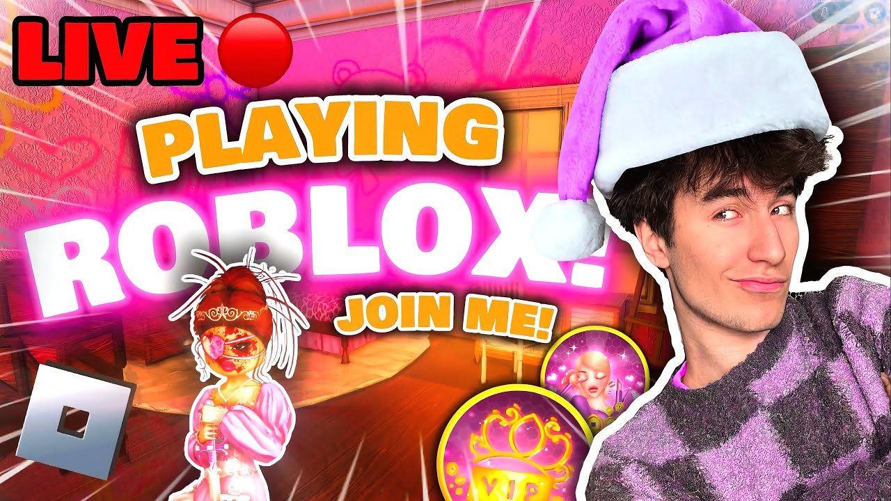 🛑LIVE! Playing ROBLOX+ XMAS EVE GIFTING! JOIN ME! - YouTube
