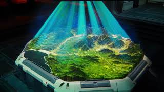 Scifi pin map created using shader and vfx graphs in Unity3d