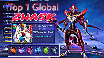 Top 1 Global ZHASK Gameplay and Item Build [ BY: seloRay ]- Mobile Legend Bang Bang