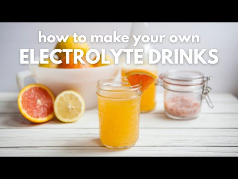Comment faire une boisson sportive Electrolyte maison