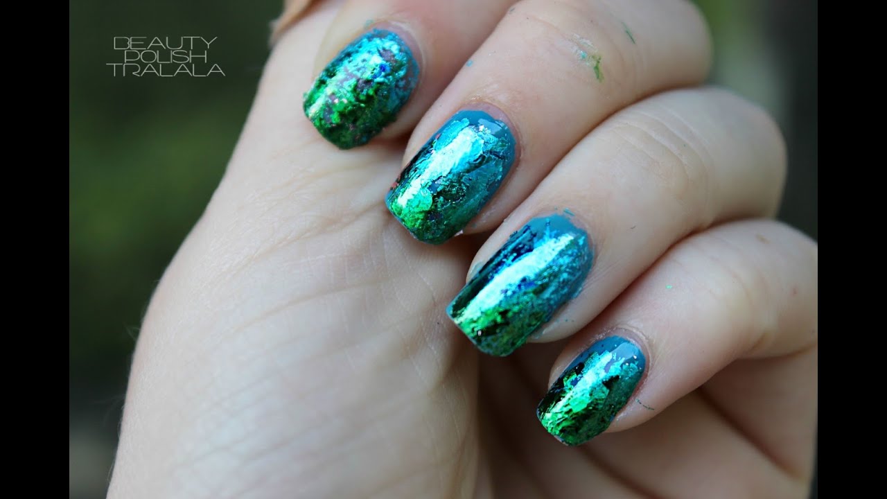 5. Pink and Green Mermaid Tail Nails - wide 7