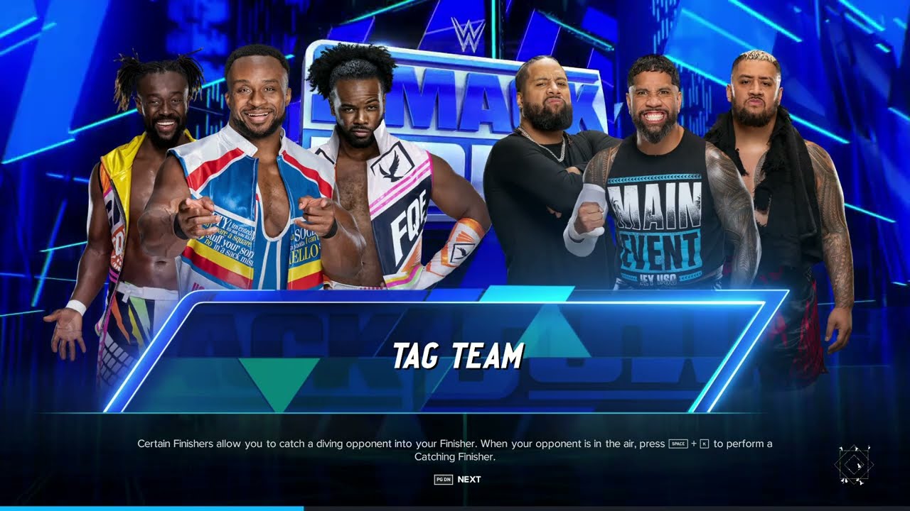 WWE 2K24 Team New Day vs Team Bloodline