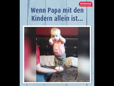 Wenn papa mit den Kindern Allein ist😂😂💪🏻