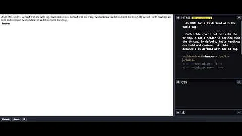 HTML: table(English version)