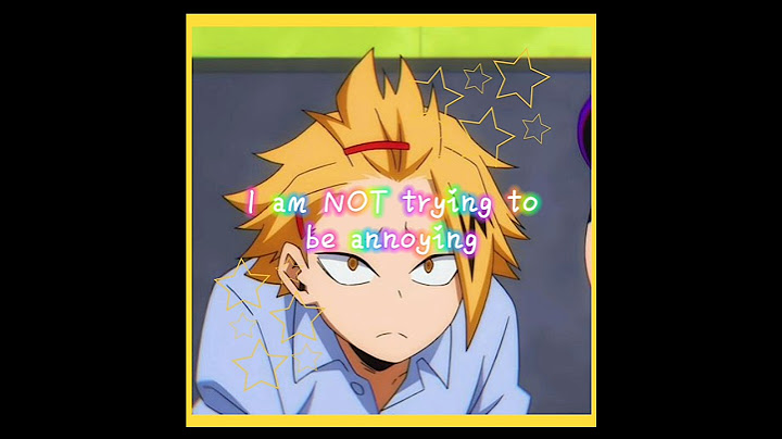 I am not trying to be annoying