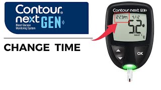 Change Time in Contour Next Gen I Contour Plus Elite Blood Glucose meter Resimi