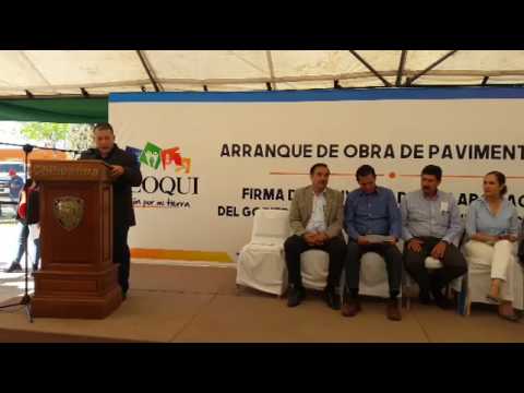 Anuncia Javier Corral logros financieros en arranque de pavimentación de calles en Meoqui